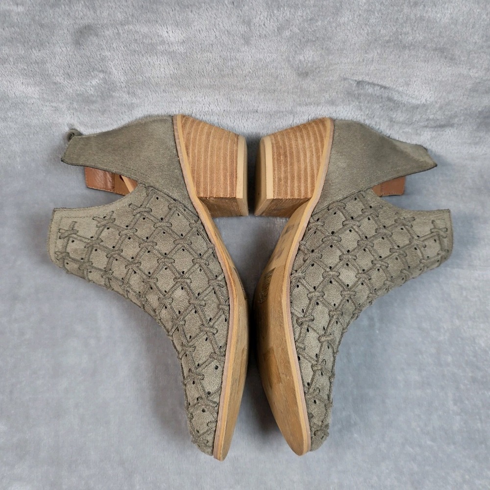 Mi.iM Boots Size 9M Green LAVIN Textured Chelsea Pull On Ankle Booties Boho-chic - Picture 4 of 10